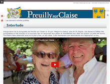 Tablet Screenshot of preuillysurclaise.fr